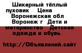 Шикарный тёплый пуховик  › Цена ­ 3 000 - Воронежская обл., Воронеж г. Дети и материнство » Детская одежда и обувь   